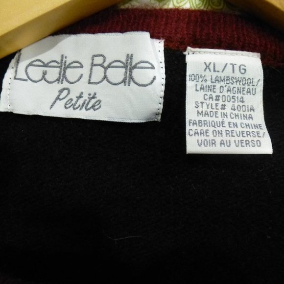 VINTAGE 1990's Lambswool Embroidered Cardigan - Picture 9 of 10